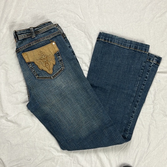 Urban Star Western Flare Leg Jeans Size 10 - Picture 3 of 3